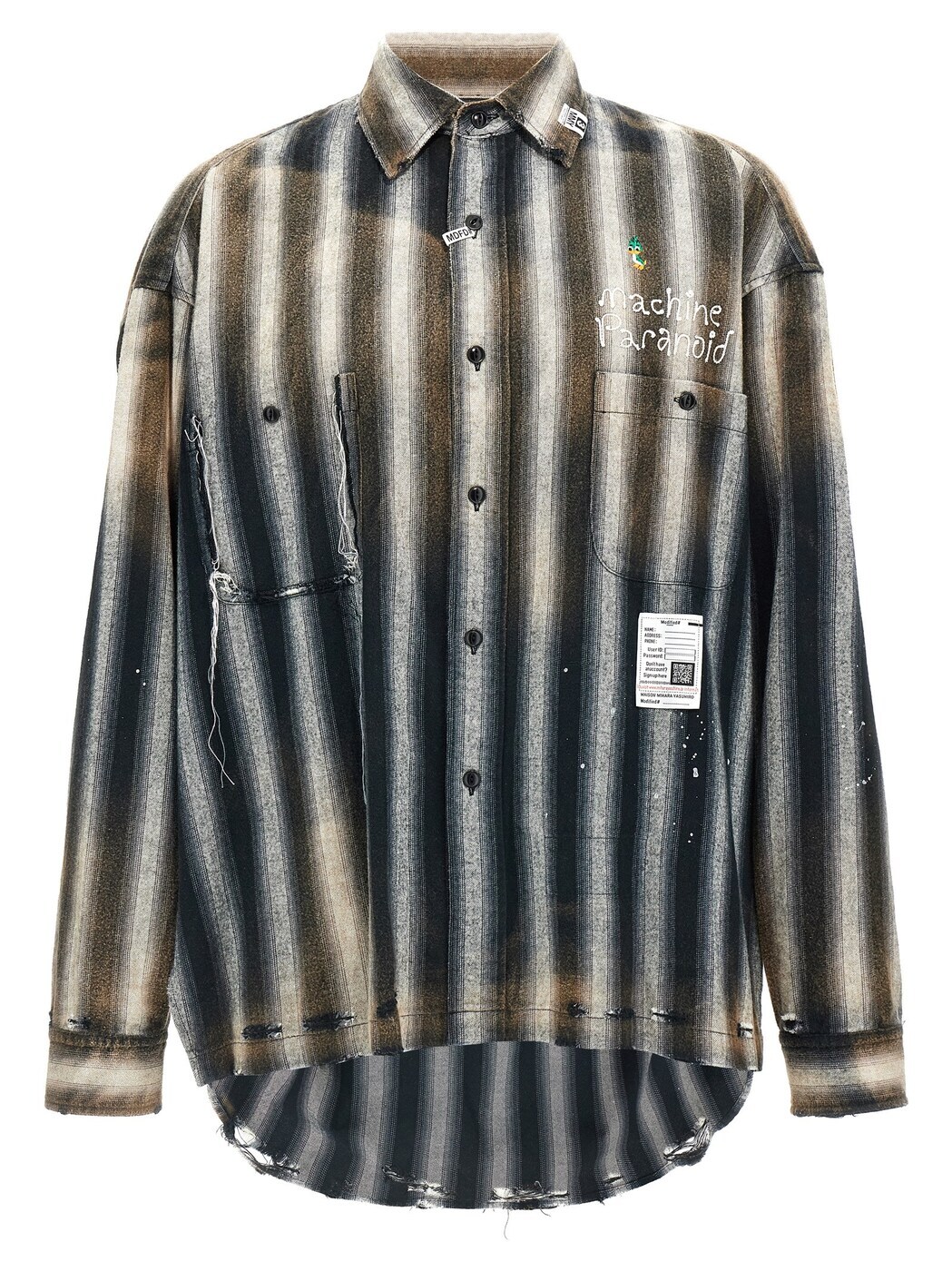 J13SH181BLACK マルチカラー 秋冬2024 シャツ メンズ ju