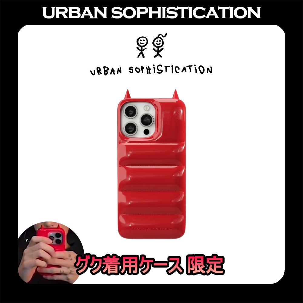 [Urban Sophistication] 限定 グク着用 THE PUFFER CASE - CUPID IN RED
