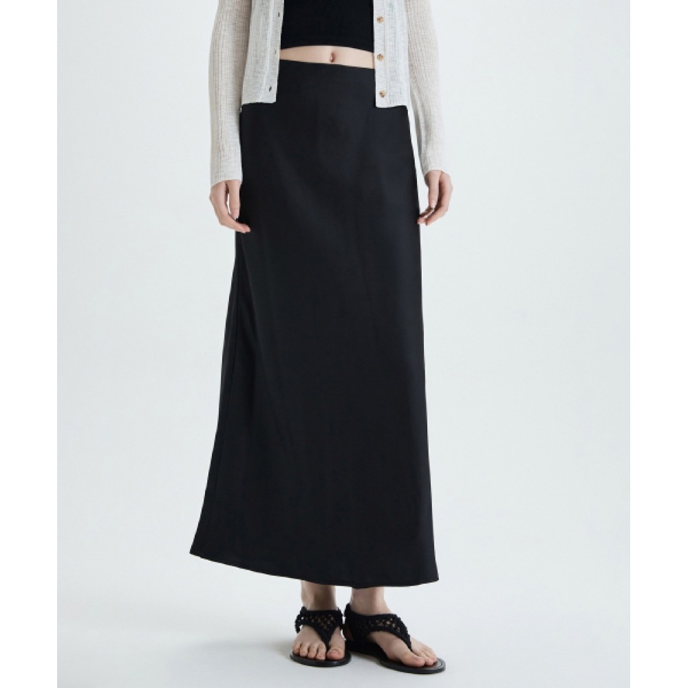 ミクソサテンロングスカート_美和F904B 8,292円