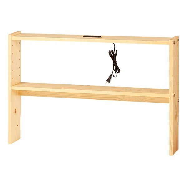 ヘッドボード 約 幅98×奥行15×高さ66cm ナチュラル WH-7708-NA