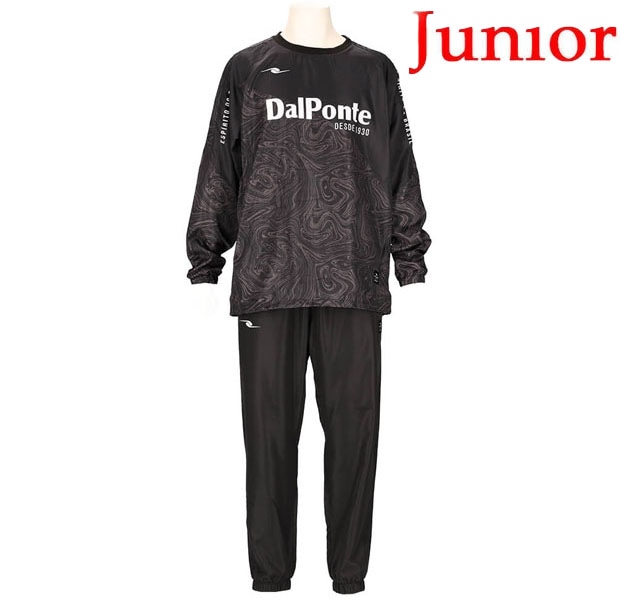 ダウポンチ DALPONTE ジュニア昇華ピステシャツ上下セット DPZ0419J-BLACK フットサル サッカー キッズ