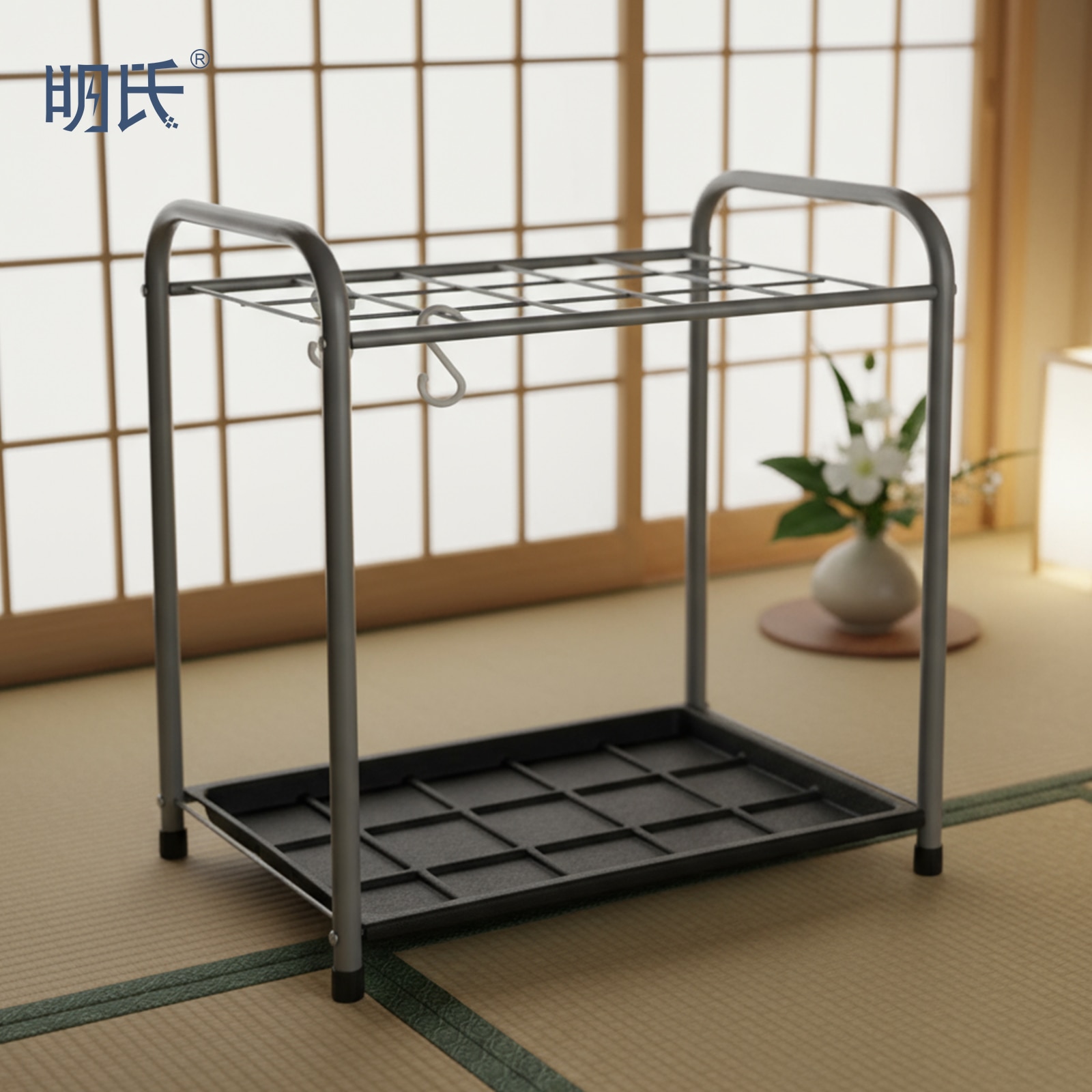 傘立て 業務用 傘入れ 傘たて おしゃれ 錆びにくい 水受けトレイ付き アンブレラスタンド 折り畳み傘兼用 玄関収納