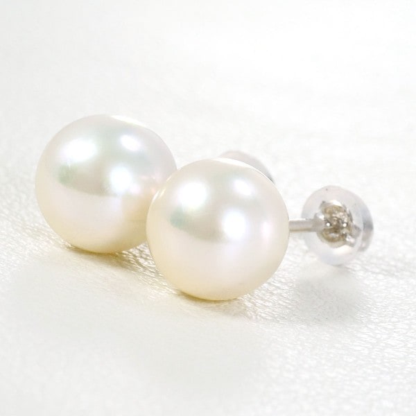 PT900 プラチナ ピアス パール(真珠) 総重量約2.3g ジュエリー 中古