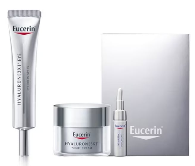 コンセントレート5ml+ハイアルロン3xナイトクリーム20ml+シルバーボックス