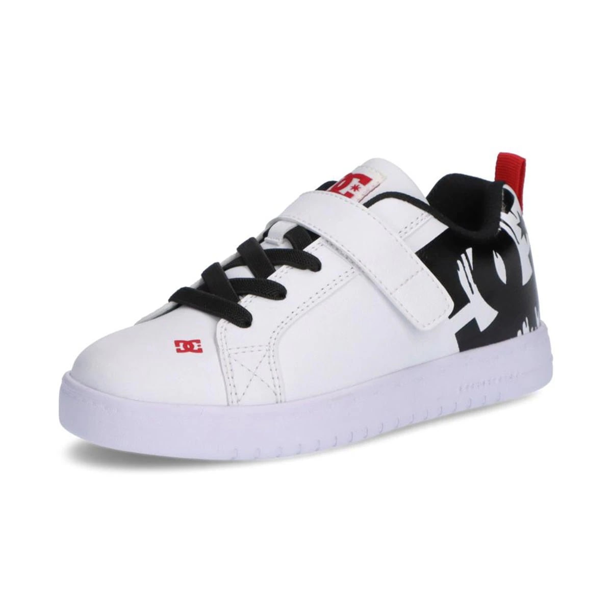 シューズ キッズ スニーカー 子供靴 男の子 ジュニア Ks コート グラフィック ライト EV ベルクロ マジックテープ クラシックコート カジュアル スポーティ ビッグロゴ DK244602