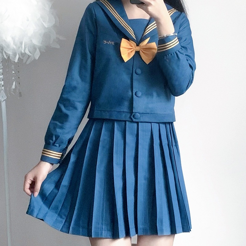 【1つ買うと10つ無料】Jkユニフォーム変形プレート3スーツ学校制服大学スタイルスーツスカート