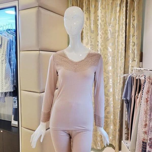VLG5063C_レースモーダルカシミア 女性用下着上