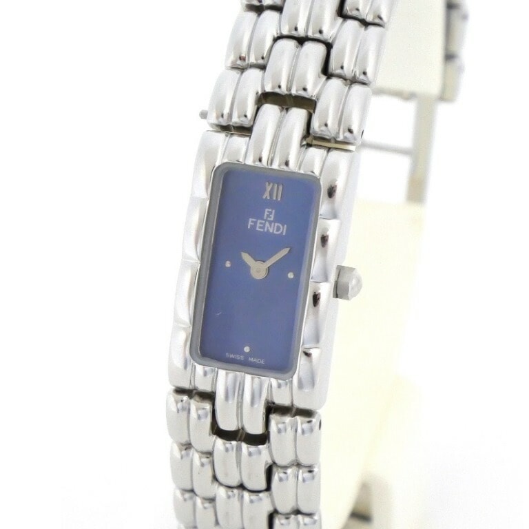 FENDI 腕時計 ｸｵｰﾂ SS 660L ﾌﾞﾙｰ盤 ｽﾃﾝﾚｽｽﾁｰﾙ 【中古】(63632) 16,280円
