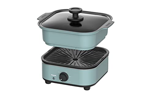 ピーコック ホットプレート 電気鍋 グリル鍋 小型 2枚タイプ 鍋 焼肉プレート 2人用 WGV-A