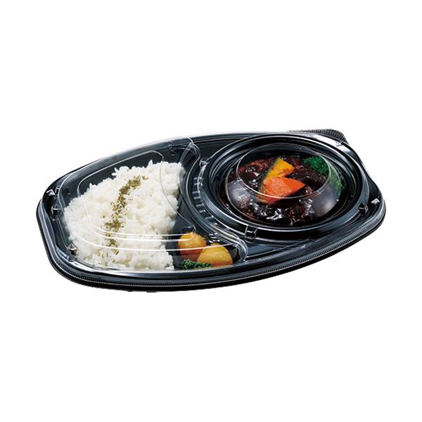 (まとめ)エフピコチューパ デリカランチ DLオーバル26-18 フタ CP580282 1パック(50枚) 3セット