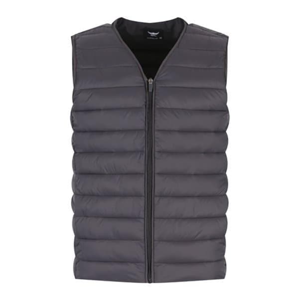 メンズVネック軽量防風ベストパッド DD-VEP-W2DPDVT702-グレー