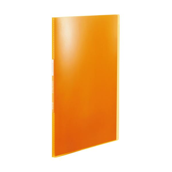 （まとめ）キングジム シンプリーズクリアーファイル(透明) A4タテ 10ポケット 背幅10mm オレンジ TH184TSPHO 1冊 (×50セット)