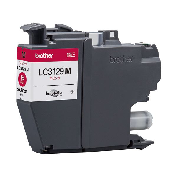 （まとめ）ブラザー インクカートリッジ マゼンタLC3129M 1個 (×3セット)