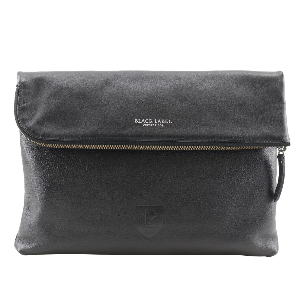 ブラックレーベル・クレストブリッジ クラッチバッグ レザー 黒 メンズ 中古品 A-ランク 8,712円