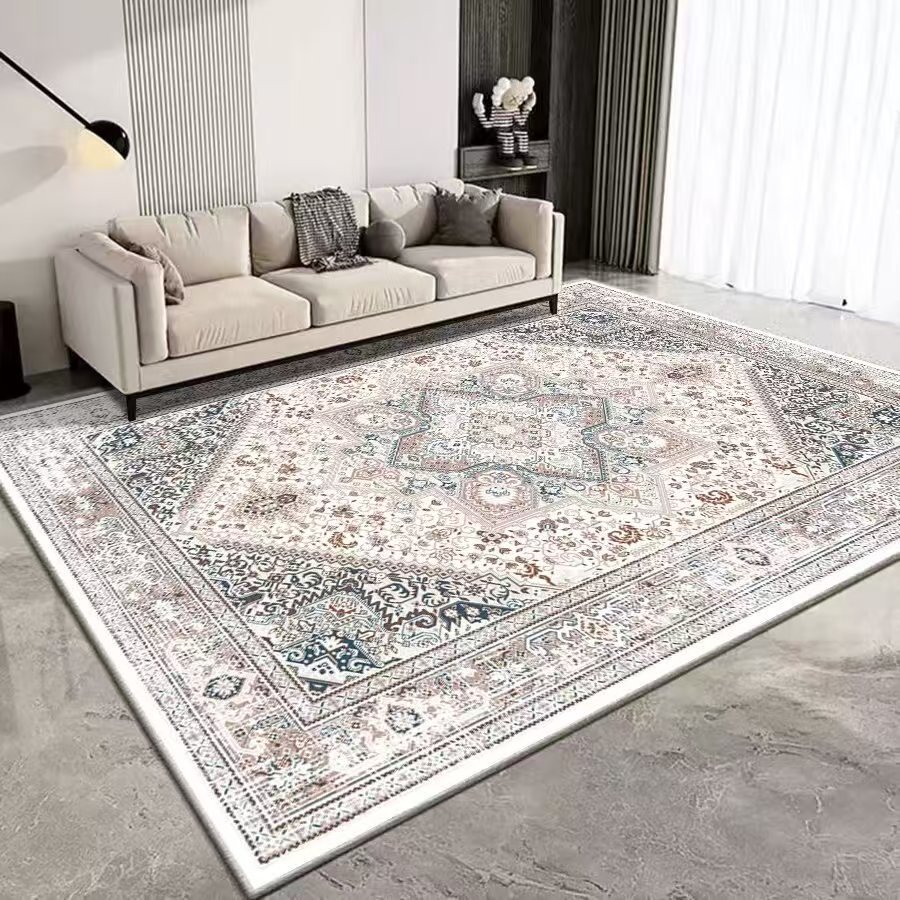 新しいレトロなアンティークカシミア洗濯布カーペットフルソファティーテーブルブランケットベッドルームサイドベッドサイドブランケット