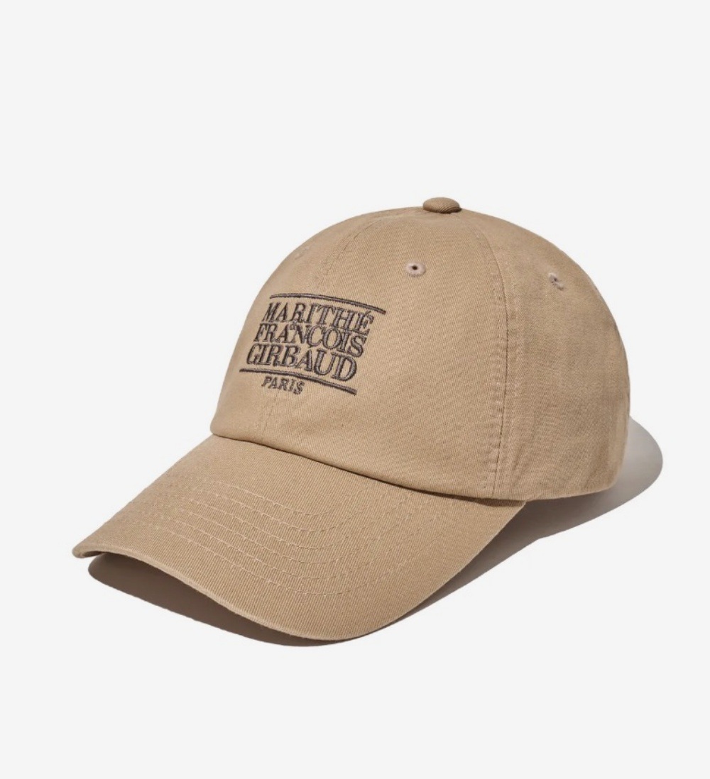 ASTRO チャウヌ着用　マリテフランソワジルボー キャップ 帽子　チャコール MARITHE】チャウヌ着用 M LOGO APPLIQUE CAP☆追跡あり (Marithe
