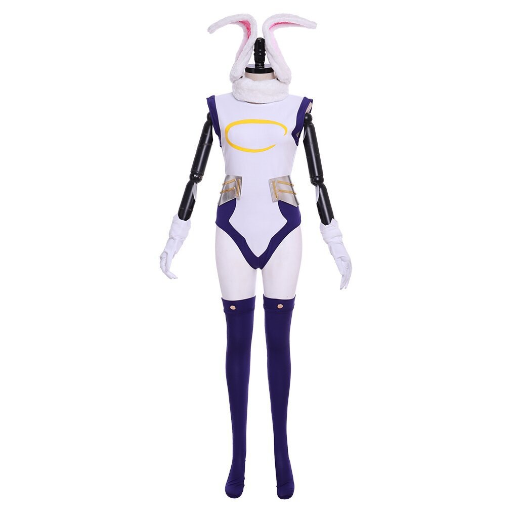 [迅速な配達] 最低価!格! マイヒーローアカデミうさぎヒーローmiruko 服レオタード戦闘服コスプレ衣装