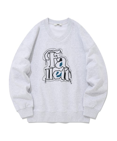 V NECK BRICK LOGO SWEATSHIRT 韓国正規品