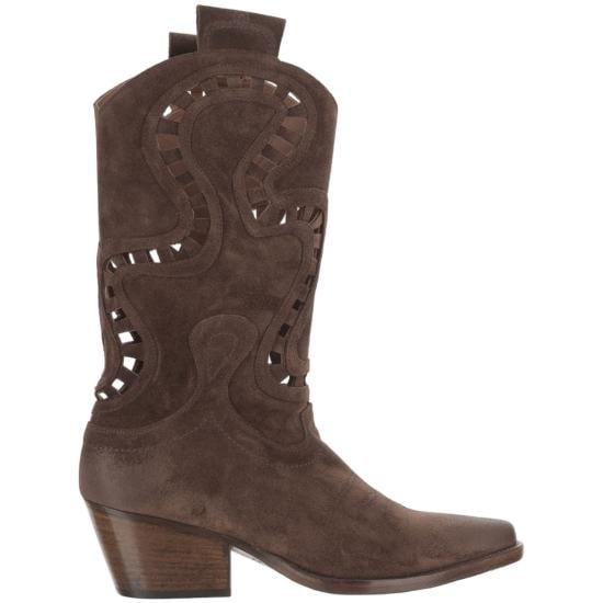 SARTORE Women Boots SR490202VELOURMUSTANG Brown
