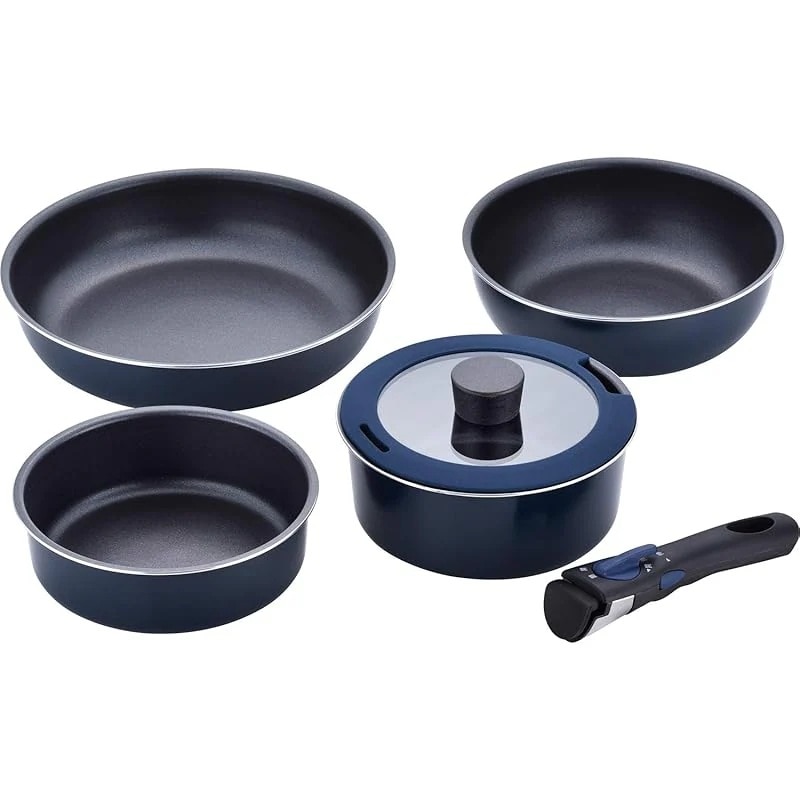 【即納】和平フレイズ 調理器具 フライパン4点セット スティージー IH対応 フライパン18・26cm 炒め鍋21cm 鍋18cm 着脱式ハンドル MA-9898