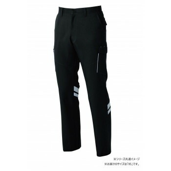 桑和 9666 カーゴパンツ（反射材付き） 95サイズ ブラック（4） SOWA