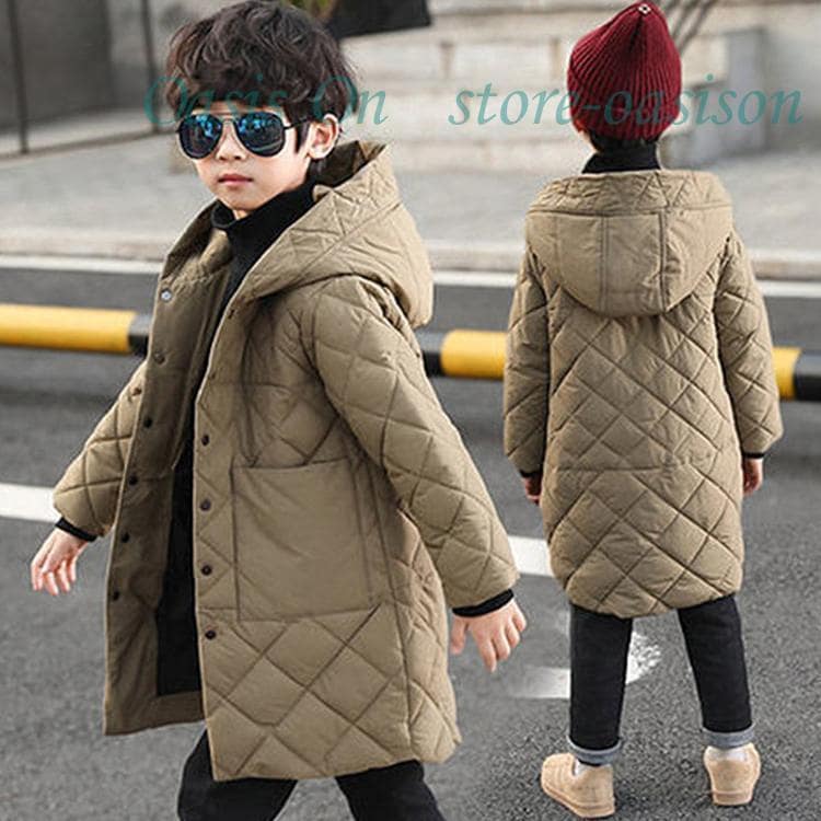 秋冬　ロングダウンコート キッズ ダウンコート ロング 子供 ダウンジャケット ロングコート アウター 中綿 軽量