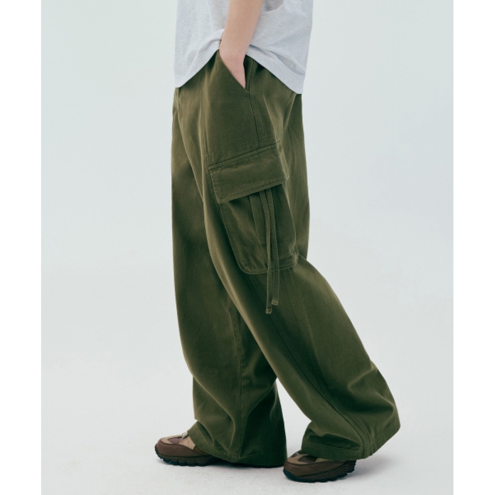 CODEGRAPHY カーゴコットンパンツ エクストラワイドフィット_カーキ