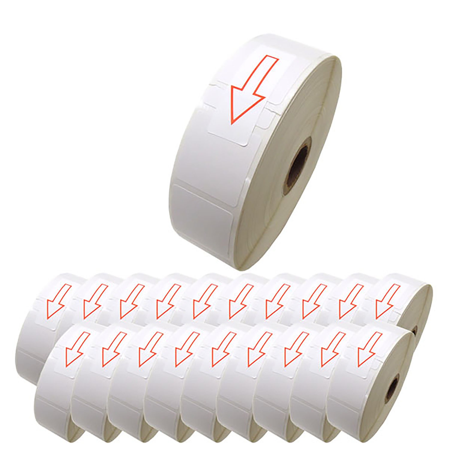 ブラザー用 RDロール プレカット紙ラベル (感熱紙) RD-U09J1 互換品 30mm×30mm 蛍光増白剤不使用 2167枚入り 20個セット