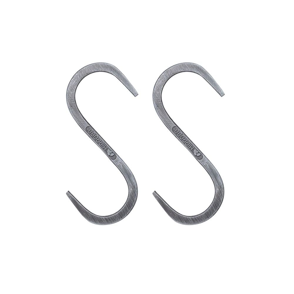 （まとめ買い）ナカバヤシ HIPPOSS ヒッポス スチールフック ショート 2本セット シルバー HPS-SHK01-2PSL [x3セット]