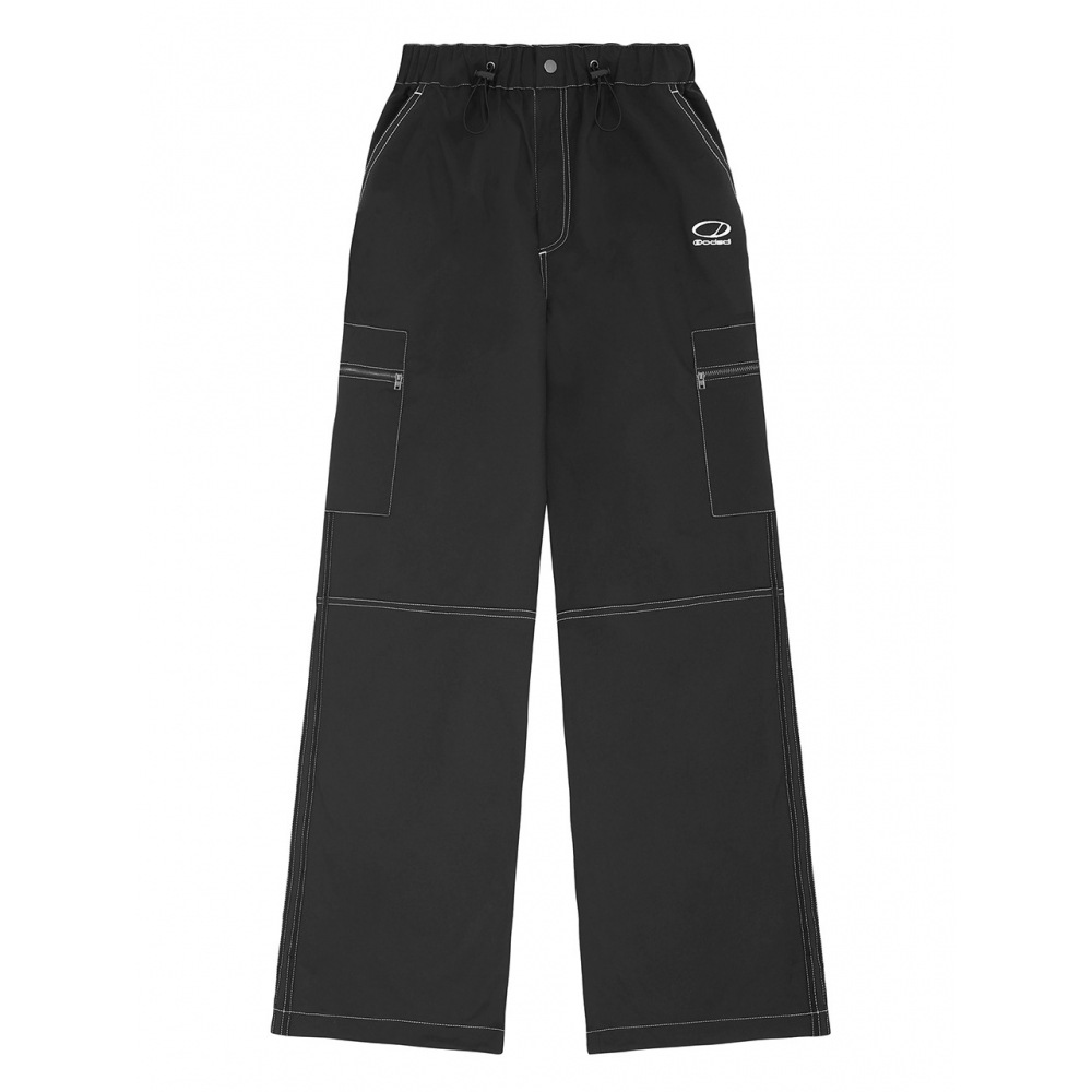 オッドスタジオステッチトラックワイドパンツブラック 14,703円