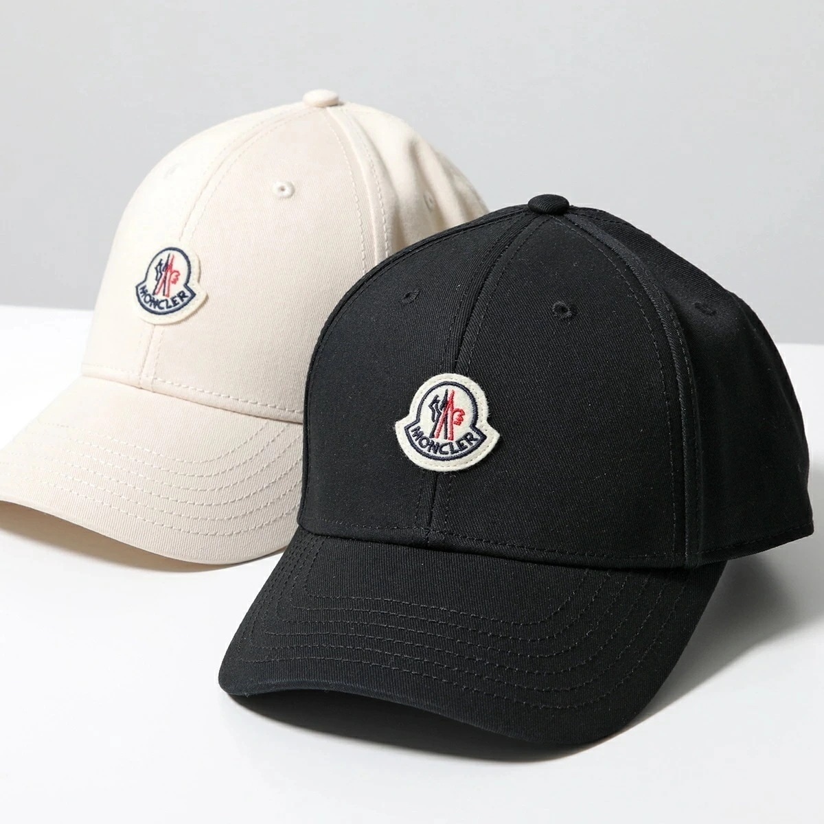 MONCLER モンクレール ベースボールキャップ BASEBALL 3B00055 04863 メンズ コットン アイコンパッチ 帽子 カラー2色