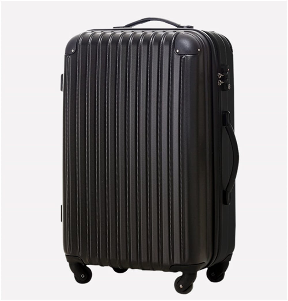 キャリーバッグ キャリーケース Mサイズ スーツケース 超軽量 TSAロック搭載 4日-7日 中型 Black ABS+PC 機内持ち込み キャリーケース TSAロック搭載 スーツケース かわいい