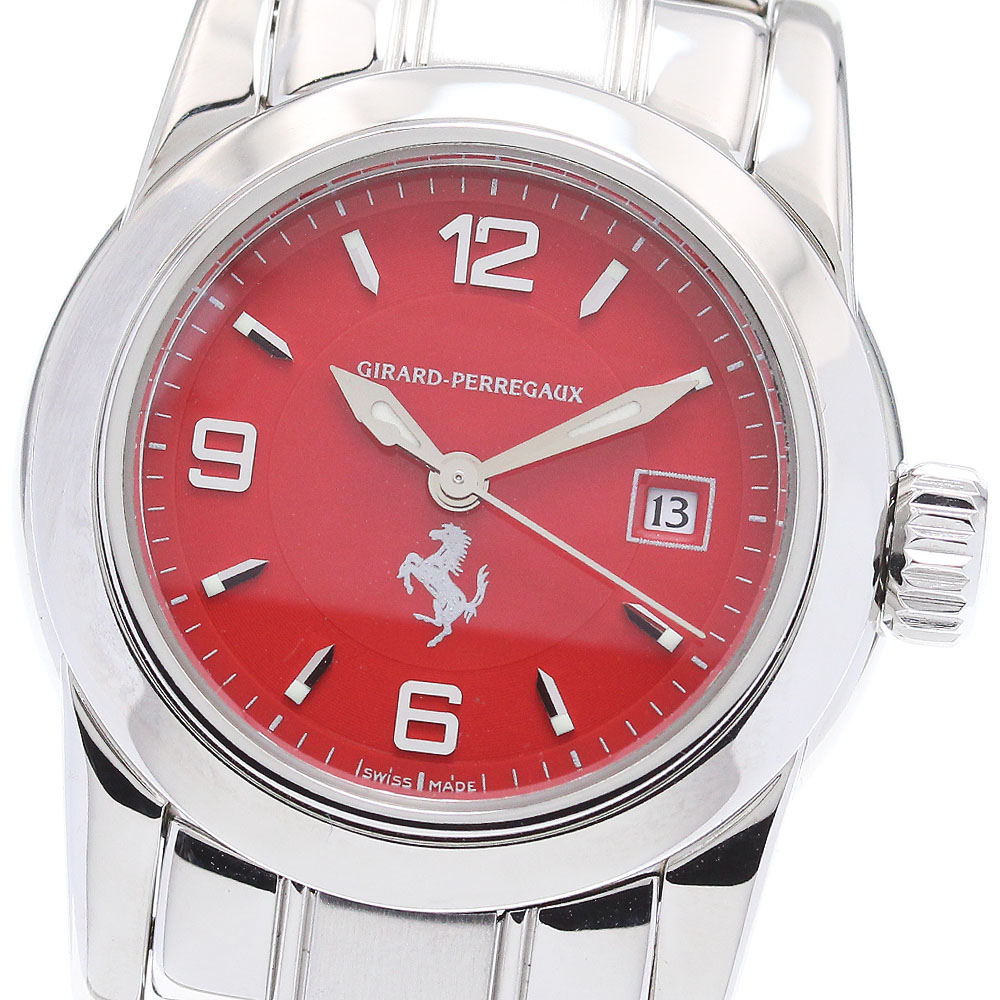 ジラール・ペルゴ GIRARD PERREGAUX 8040 フェラーリ デイト 自動巻き レディース 良品 _842511【中古】