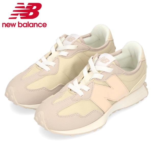 ニューバランス スニーカー キッズ ジュニア 子供 靴 ひも new balance PH327 FM M ベージュ ワイズM (やや細い-標準)