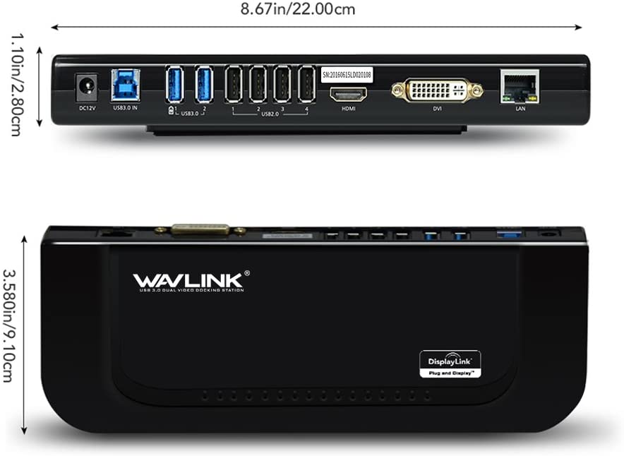 【本日限定価格】 WAVLINK OS10.2以降/Linuxに対応 8.1/Mac / 7/8 /