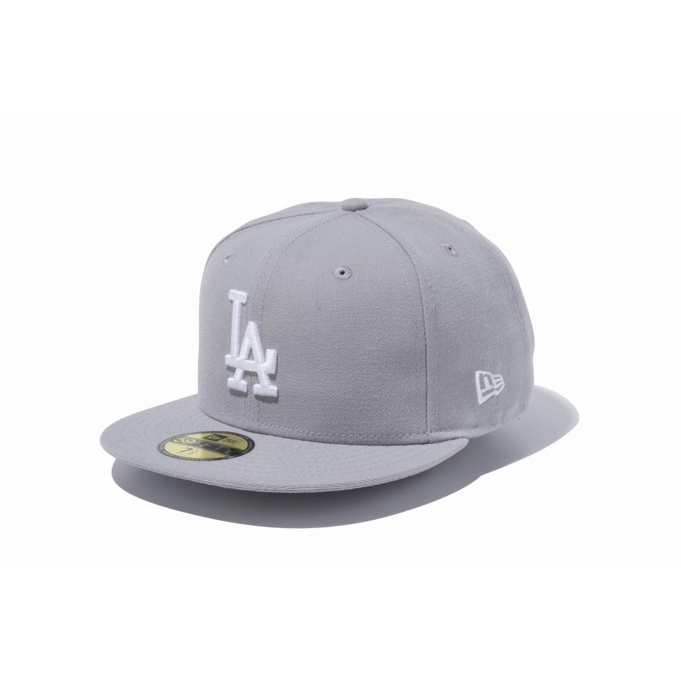 ニューエラ NEW ERA 59FIFTY MLB ロサンゼルス・ドジャース グレー × ホワイト 14525219