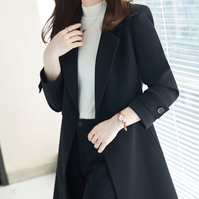ロング丈ジャケット カジュアルスーツセット スーツセットアップ ワイドレッグパンツ トップス ボトムス パンツ アウター ジャケット 上着 スーツ ワイドパンツ ストレートパンツ 膝下 ロング