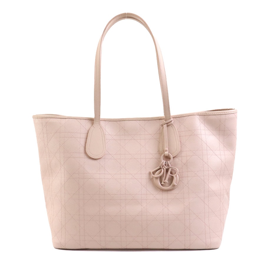 クリスチャンディオール Christian Dior トートバッグ ショルダーバッグ カナージュ コーティングキャンバス/レザー ライトピンクベージュ レディース e58463g 118,000円