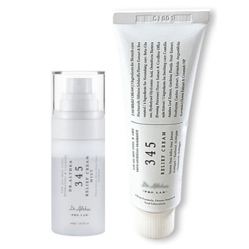 345 レリーフクリーム 50ml + 345 レリーフクリームミスト 60ml