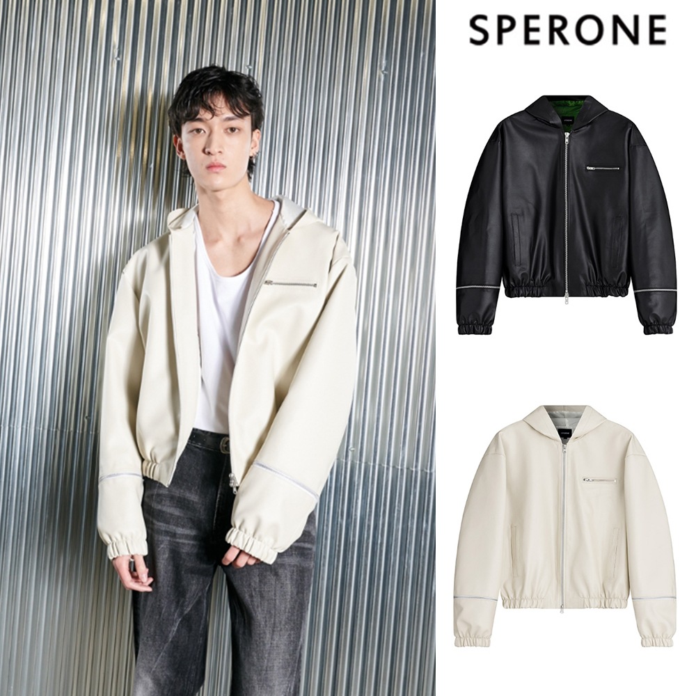 [SPERONE] Leather Wind Block