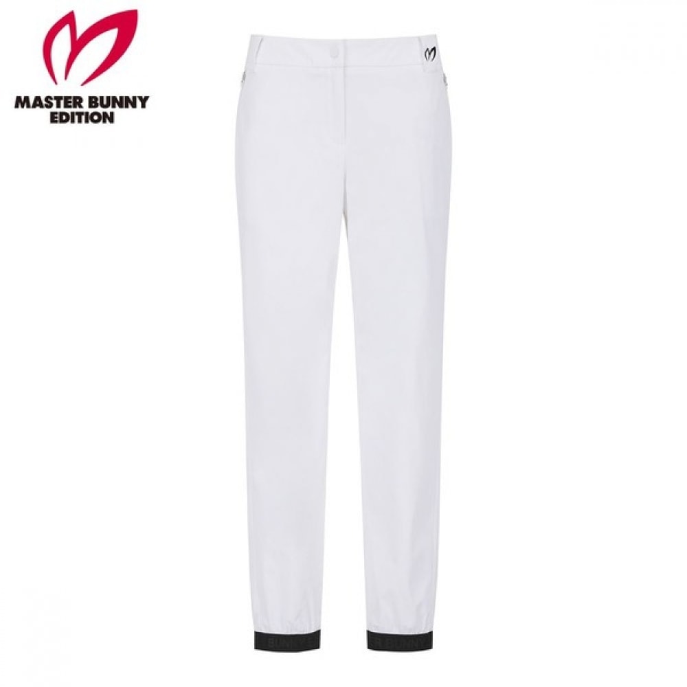[マスターバニー] レディースロゴバンディングストレッチジョガーパンツ