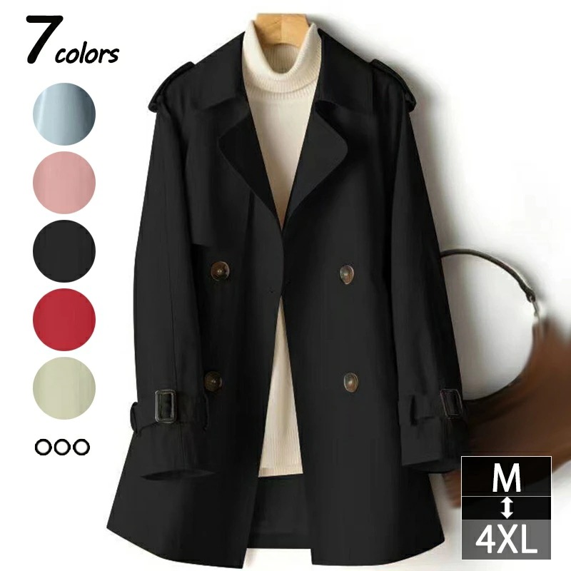 コート レディース トレンチコート オシャレ ショート丈 スプリングコート 春 秋 チェスターコート オシャレ 襟付き 着痩せ アウター 通勤 オシャレ 秋 切り替え 着痩せ 可愛い通勤 通学 入園式 5,691円