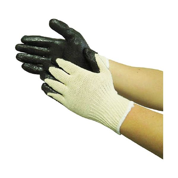 （まとめ）ユニワールド WORKS HOMME ゴム引き 黒 3322 1パック（5双）[x5]