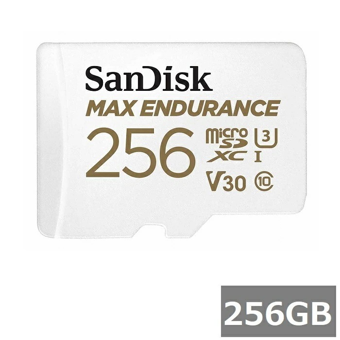 サンディスク マイクロSD MicroSDXC SDSQQVR-256G-GN6IA MAX ENDURANCE 256GB アダプター付 Sandisk マイクロSDXCカード microS