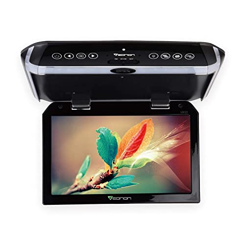 10.1インチ 超薄型 タッチ操作ボタン フリップダウンモニター メダルグレー(L0122) L01