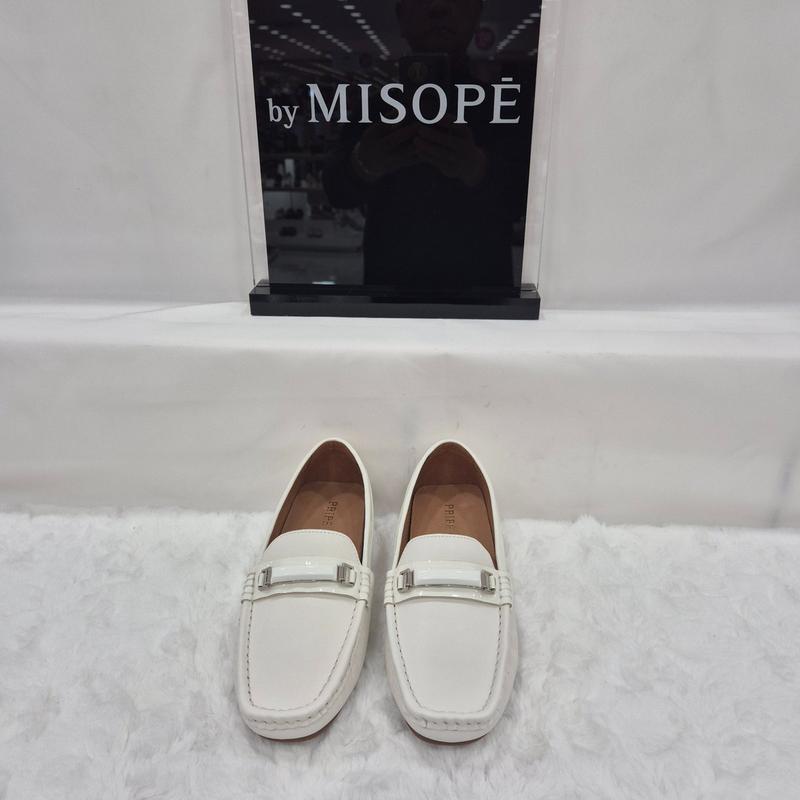 By 女性 クラシック メタル ポイント ローファー 112HT439DH010 WHITE 3 JJ