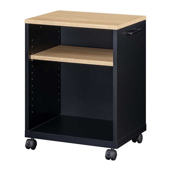 白井産業 OBK-6045WBK オフィスコ2 ワゴン メーカー直送