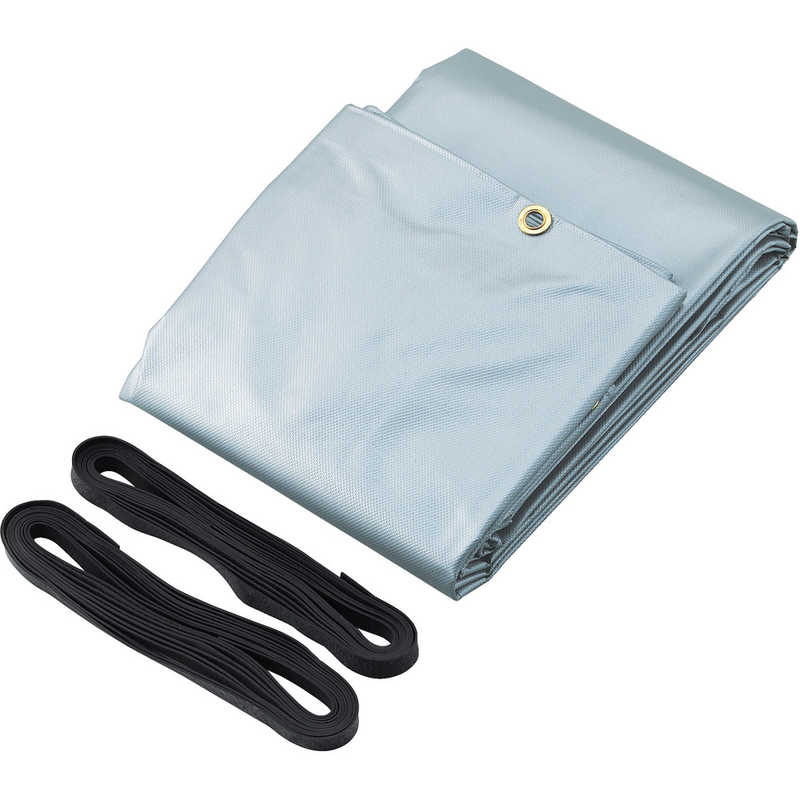 トラスコ中山　トラックシートα 軽トラック用 幅1700mmX長さ2.1m 銀　TSKTA