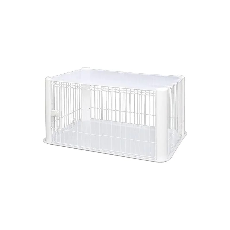 【即納】アイリスオーヤマ ペットサークル ホワイト 中型犬用 幅113奥行79高さ60cm