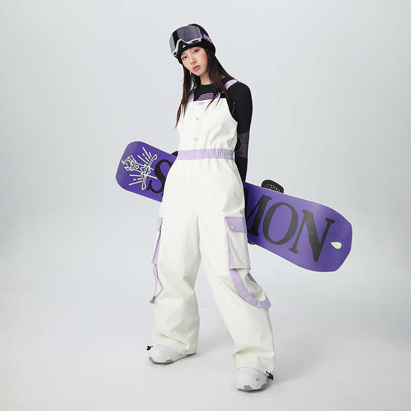 スノーボードウェア 2024 2025 つなぎ 単品 パンツ レディース オーバーホール パンツ スウェット スノボー スキーウェア スノボウェア 韓国風 16,208円